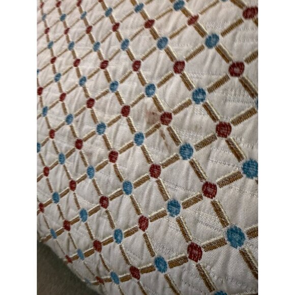 Decorative Throw Pillow Set of 2 – Red & Blue Floral Pattern - Picture 7 of 9